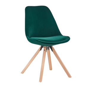 Jídelní židle SABRA látka / dřevo Smaragdová,Jídelní židle SABRA látka / dřevo Smaragdová