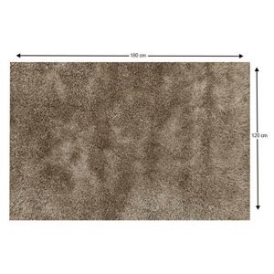 Shaggy koberec AROBA krémová 120x180 cm,Shaggy koberec AROBA krémová 120x180 cm