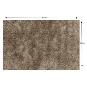 Shaggy koberec AROBA krémová 140x200 cm,Shaggy koberec AROBA krémová 140x200 cm