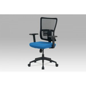 Kancelářská židle KA-M02 látka / plast Modrá,Kancelářská židle KA-M02 látka / plast Modrá