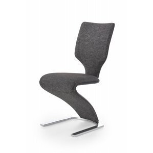 Jídelní židle K307 černá / šedá Halmar