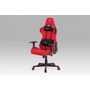 Kancelářská židle KA-F05 látka / plast Červená,Kancelářská židle KA-F05 látka / plast Červená