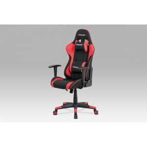 Kancelářská židle KA-V608 ekokůže / látka / plast Červená,Kancelářská židle KA-V608 ekokůže / látka / plast Červená