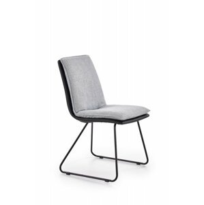 Jídelní židle K326 světle šedá / černá Halmar