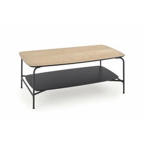Konferenční stolek GENUA LAW2 110x60 cm jasan / černá Halmar