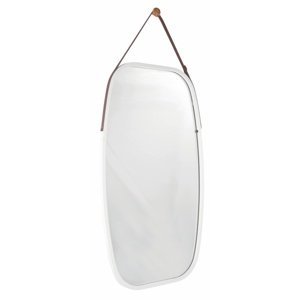 Závěsné zrcadlo LEMI 3 bambus Bílá,Závěsné zrcadlo LEMI 3 bambus Bílá