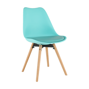 Jídelní židle SEMER NEW dřevo / plast / ekokůže Mentolová,Jídelní židle SEMER NEW dřevo / plast / ekokůže Mentolová