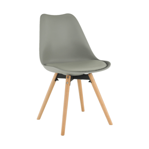 Jídelní židle SEMER NEW dřevo / plast / ekokůže Zelená,Jídelní židle SEMER NEW dřevo / plast / ekokůže Zelená