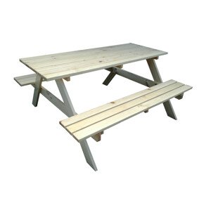 Zahradní set PIKNIK 160 cm přírodní,Zahradní set PIKNIK 160 cm přírodní