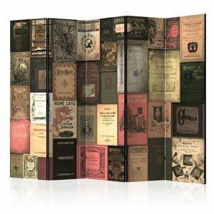 Paraván Books of Paradise Dekorhome 225x172 cm (5-dílný),Paraván Books of Paradise Dekorhome 225x172 cm (5-dílný)