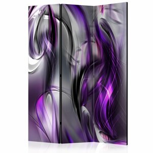 Paraván Purple Swirls Dekorhome 135x172 cm (3-dílný),Paraván Purple Swirls Dekorhome 135x172 cm (3-dílný)