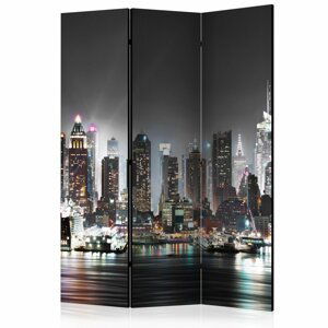 Paraván New York Dekorhome 135x172 cm (3-dílný),Paraván New York Dekorhome 135x172 cm (3-dílný)