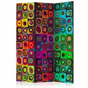 Paraván Colorful Abstract Art Dekorhome 135x172 cm (3-dílný),Paraván Colorful Abstract Art Dekorhome 135x172 cm (3-dílný)