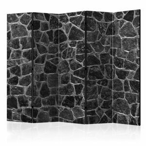 Paraván Black Stones Dekorhome 225x172 cm (5-dílný),Paraván Black Stones Dekorhome 225x172 cm (5-dílný)