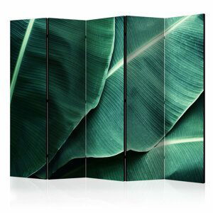 Paraván Banana Leaf Dekorhome 225x172 cm (5-dílný),Paraván Banana Leaf Dekorhome 225x172 cm (5-dílný)