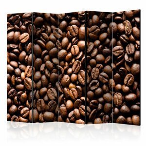 Paraván Roasted coffee beans Dekorhome 225x172 cm (5-dílný),Paraván Roasted coffee beans Dekorhome 225x172 cm (5-dílný)