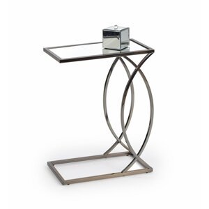 Odkládací stolek PARMA zrcadlo / nikl Halmar