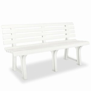 Plastová zahradní lavička Bílá,Plastová zahradní lavička Bílá