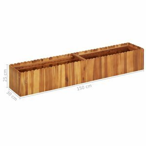 Zahradní truhlík akáciové dřevo Dekorhome 150x30x25 cm,Zahradní truhlík akáciové dřevo Dekorhome 150x30x25 cm