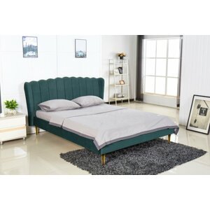 Manželská postel VALVERDE 160 Tmavě zelená,Manželská postel VALVERDE 160 Tmavě zelená