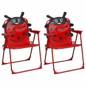 Dětské zahradní židle 2 ks Dekorhome Červená,Dětské zahradní židle 2 ks Dekorhome Červená