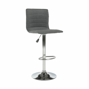 Barová židle PINAR šedá / chrom Tempo Kondela