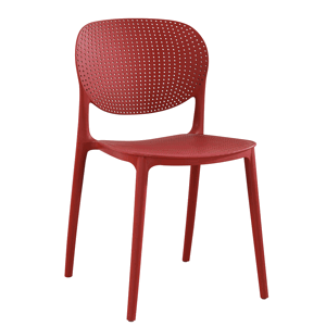 Plastová židle FEDRA stohovatelná Červená,Plastová židle FEDRA stohovatelná Červená
