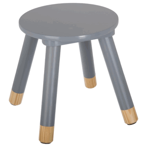 Šedá dětská stolička STOOL GREY