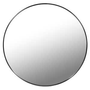 Černé kulaté zrcadlo LEOBERT - různé velikosti Průměr zrcadla: 80 cm
