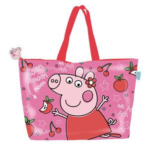 Dětská plážová taška PEPPA PIG FRUITS, růžová
