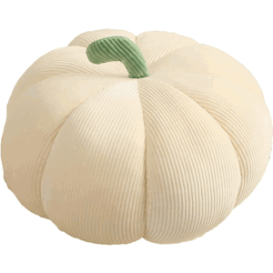 Sedací polštář ve tvaru dýně PUMPKIN 55 cm, krémový