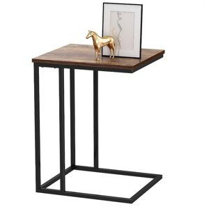 Příruční stolek GLINT v dekoru ořech, černý