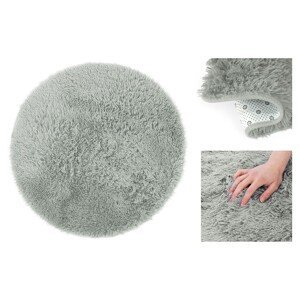 Kulatý šedý koberec KARVAG 200 cm