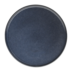 Tmavě modrý kameninový talíř TERRE INCONNUE