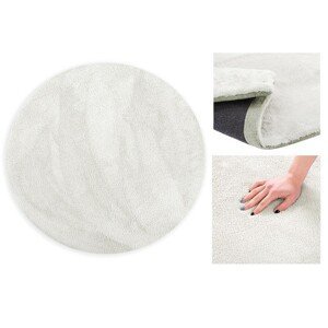 Kulatý smetanový koberec MORKO 80 cm