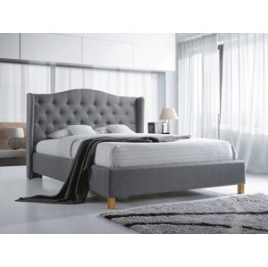 Čalouněná postel ASPEN 180 x 200 cm šedá