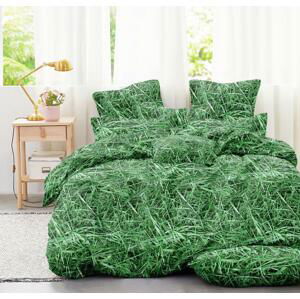Povlečení z mikrovlákna GRASS zelené Rozměr povlečení: 2 ks 70 x 80 cm | 200 x 220 cm