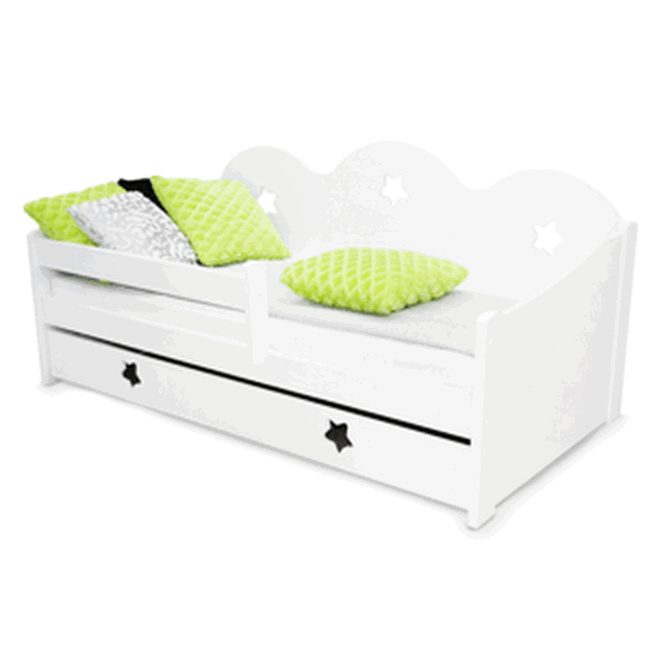Dětská postel Miki 80 x 160 cm Rošt: S lamelovým roštem, Matrace: Bez matrace