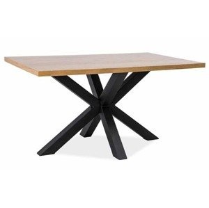 Casarredo Jídelní stůl CROSS dřevo masiv/kov 150x90