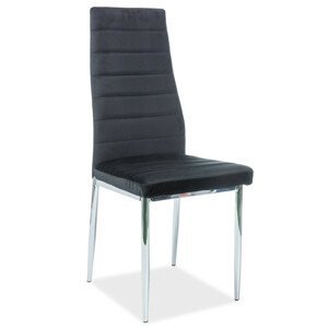 Casarredo Jídelní čalouněná židle H-261 VELVET černá