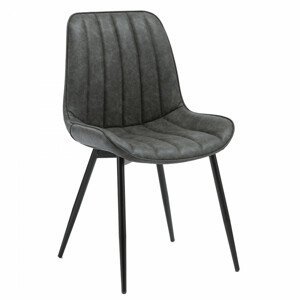 Tempo Kondela Židle HAZAL - tmavě šedá/černá + kupón KONDELA10 na okamžitou slevu 3% (kupón uplatníte v košíku)