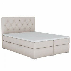 Tempo Kondela Postel ESHLY boxspring, 180x200, béžová + kupón KONDELA10 na okamžitou slevu 3% (kupón uplatníte v košíku)