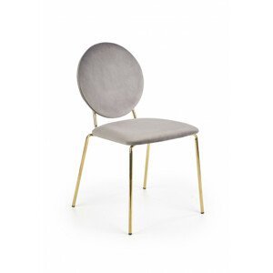 Halmar Jídelní židle K363 - šedá/zlatá