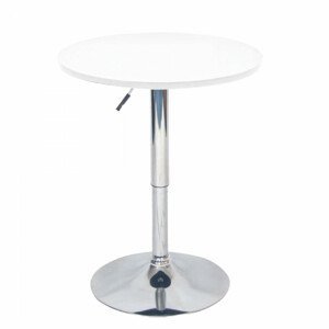 Tempo Kondela Barový stůl s nastavitelnou výškou BRANY NEW - bílá + kupón KONDELA10 na okamžitou slevu 3% (kupón uplatníte v košíku)
