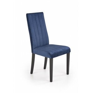 Halmar Jídelní židle DIEGO 2 - černá/tmavě modrá