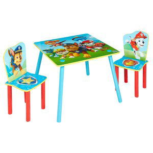 Moose Dětský stůl s židlemi Tlapková Patrola - modrá/červená DSMO0324