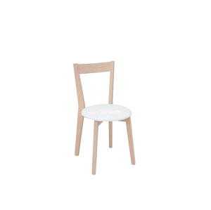 BRW Jídelní židle IKKA, bílá/dub sonoma