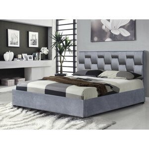Halmar Manželská postel ANNABEL 160x200 cm - šedá