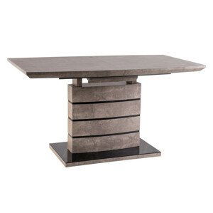 Casarredo Jídelní stůl rozkládací LEONARDO 140x80 - beton/černá