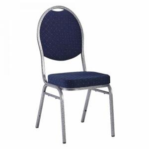 Tempo Kondela Židle JEFF 3 NEW - modrá/šedý rám + kupón KONDELA10 na okamžitou slevu 3% (kupón uplatníte v košíku)